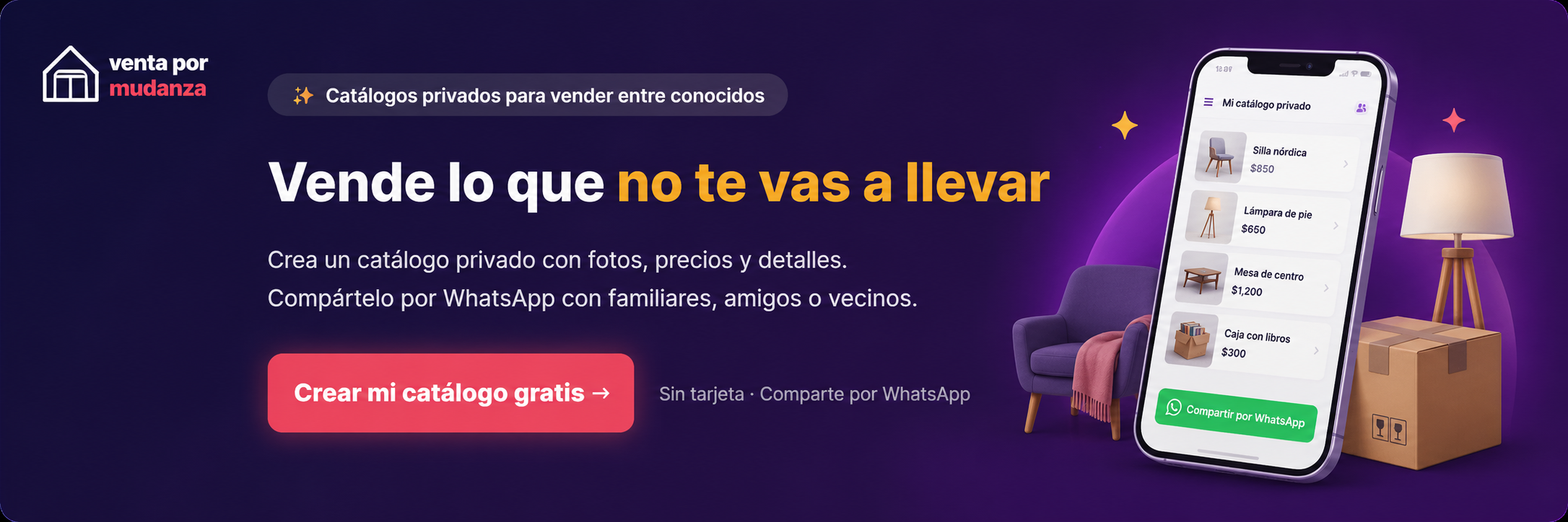 Venta por mudanza