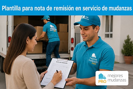 Plantilla para nota de remision en servicio de mudanzas